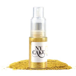 Gold Sparkle Edible Glitter Dust Pump by NY Cake - 10 grams