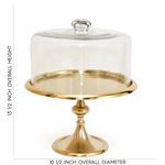 10 1 / 2" Gold Classic Cake Stand by NY Cake