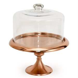 11 3 / 4" Rose Gold Classic Cake Stand by NY Cake