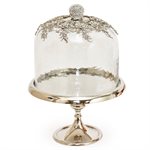 12" Silver Royal Dome Cake Stand by NY Cake