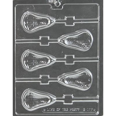 Lacrosse Large Lollipop Chocolate Candy Mold