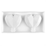 Silicone Mold for Cakesicles, "Heart Gem" - 2 Cavity