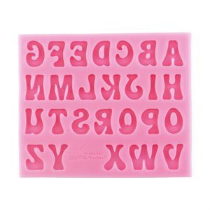 Groovy Letters Alphabet Silicone Mold