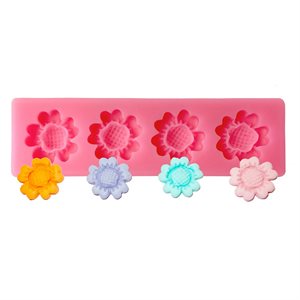 Spring Flower Silicone Mold 4 cavity