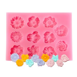 Finished Flowers Silicone Mold-11 Cavity