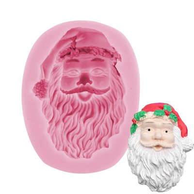 Santa Claus Face #2 Silicone Mold