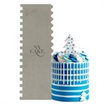 Stripes & Waves Double Sided Stainless Steel Icing Scraper Comb