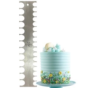 10" Double Sided Stainless Steel Icing Scraper Comb