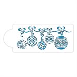 Christmas Ornament Stencil for Cakes, Cookies, Cupcakes, & Macarons