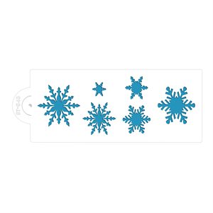 Frosty Snowflakes Stencil for Cakes, Cookies, Cupcakes, & Macarons