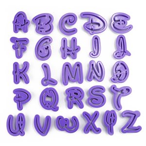 Alphabet Cutter Set-Purple