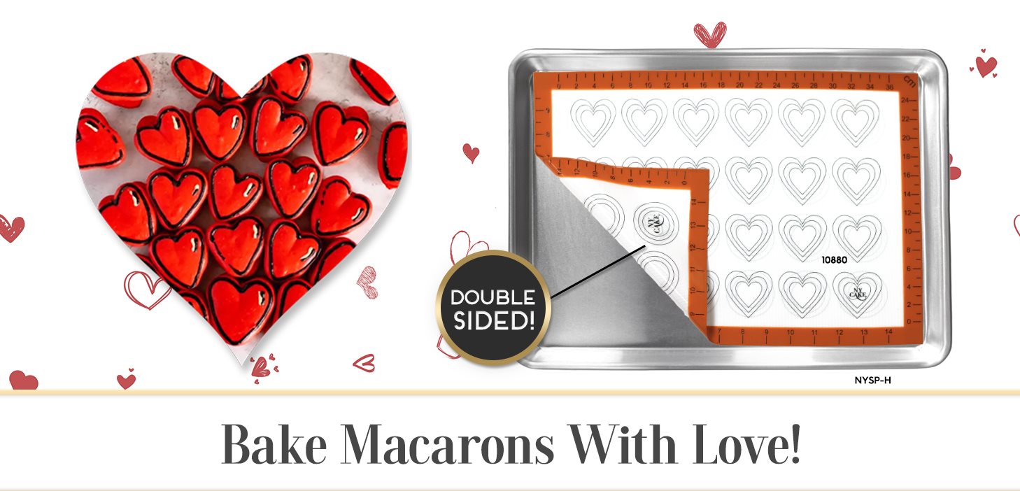 Heart Macaron Valentine Valentine's Mat Cookie