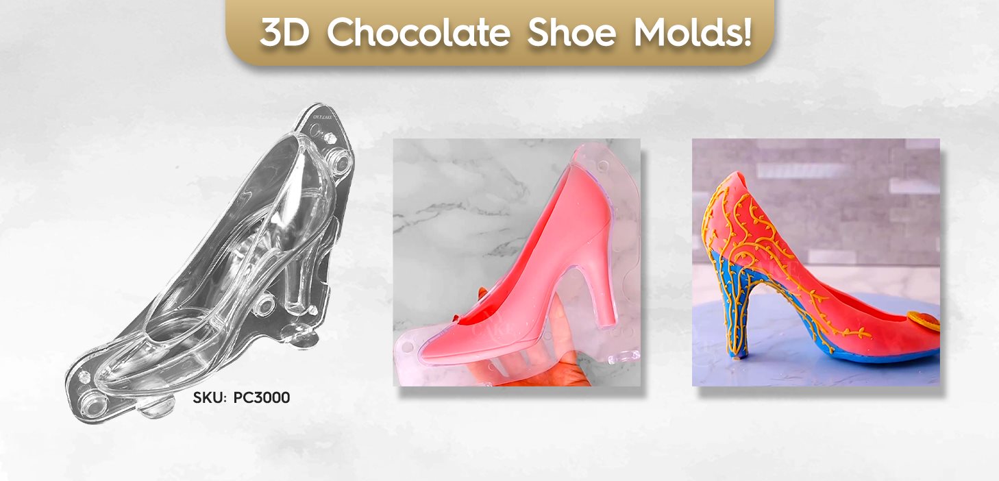 Chocolate Shoe High Heel Edible 3D Mold