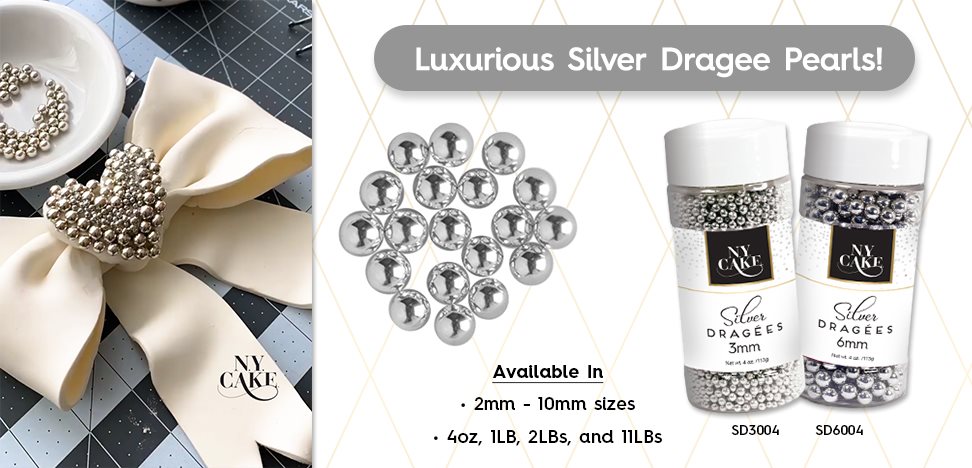 Silver Dragee Bulk Bottle Pearl Beads